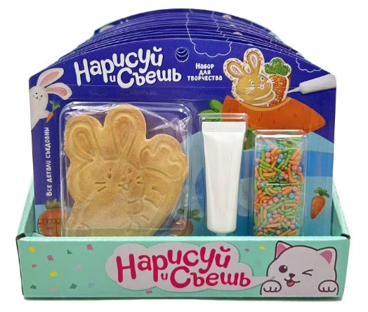 №3 Набор для творчества Нарисуй и съешь "Зайка" (блок 12шт 59г) в Мончегорске