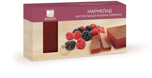  Мармелад пластовый 210г МАЛИНА-ЕЖЕВИКА в Мончегорске
