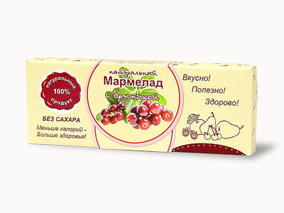  Мармелад натуральный "Брусника" 140г в Мончегорске