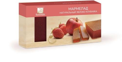  Мармелад пластовый 210г Яблоко-Клубника в Мончегорске