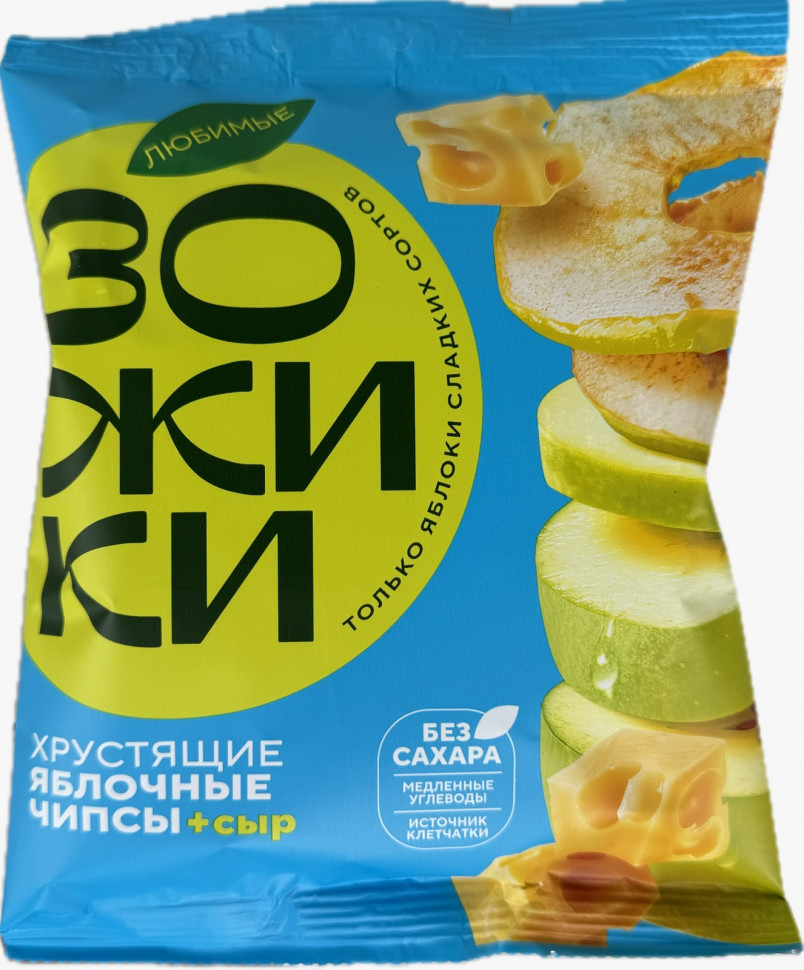  Зожики Яблочные чипсы с сыром, 25г  в Мончегорске