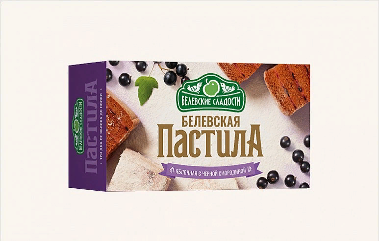  Пастила  200г диетическая с ЧЁРНОЙ Смородиной, НОВЫЙ ФОРМАТ (4*50г)   в Мончегорске