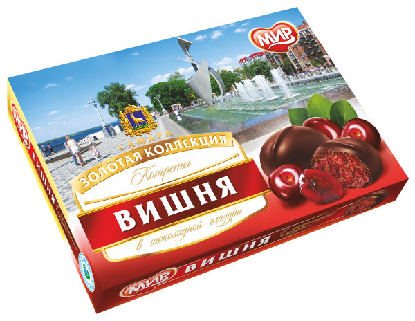 №2 КФ МИР Вишня в шоколадной глазури 160г в Мончегорске