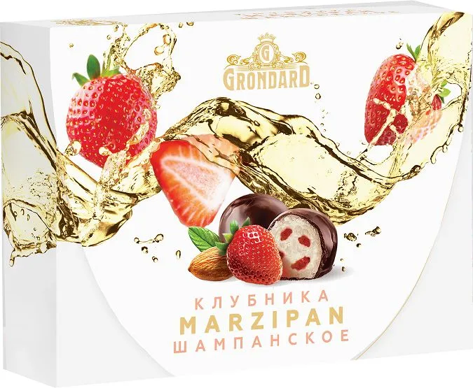  TM Grondard       (10185) Конфеты глазированные Марципановые Клубника и Шампанское, 98г в Мончегорске